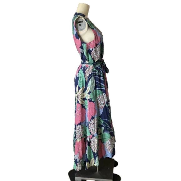 Talbots Voila Hibiscus Floral Maxi Dress NWT - Picture 5 of 7